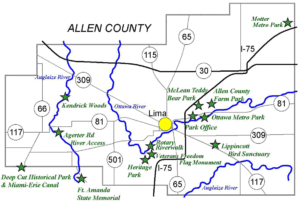 Allen County Map Parks